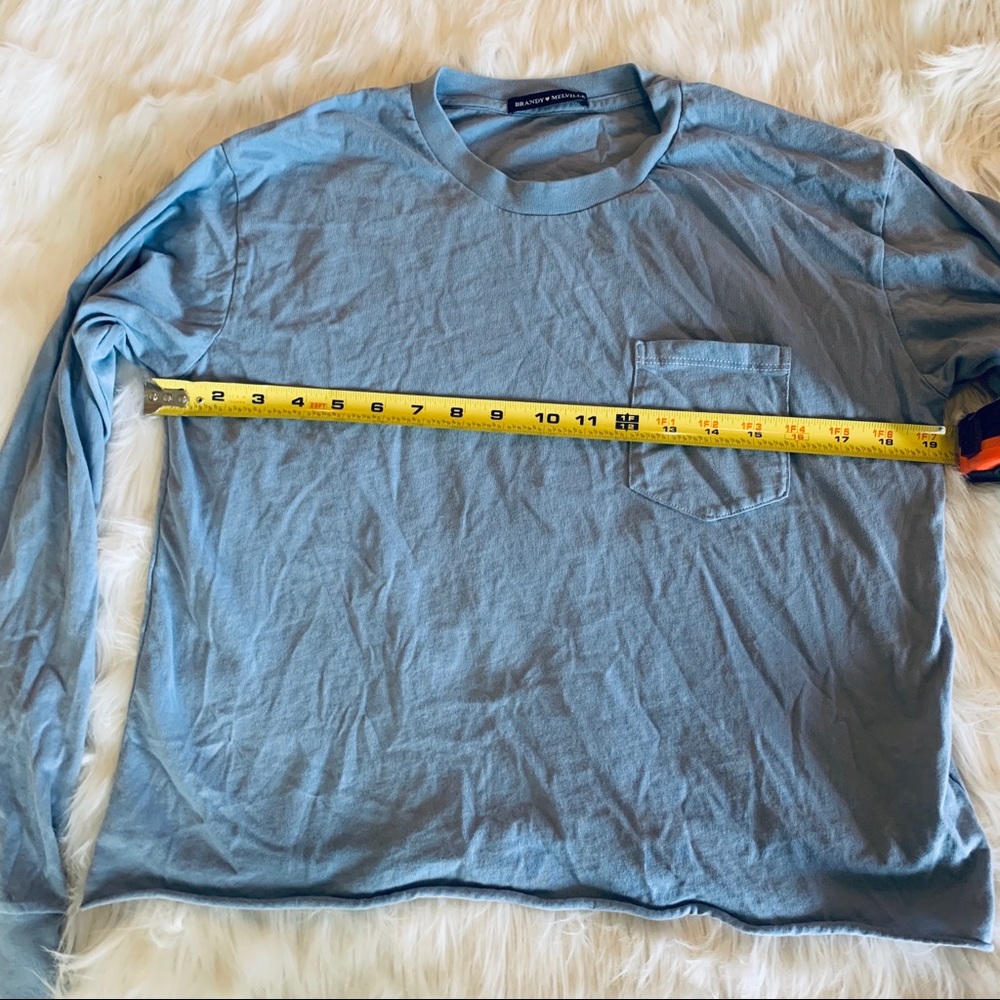 Brandy Melville one size cropped long sleeve tee - Picture 5 of 7